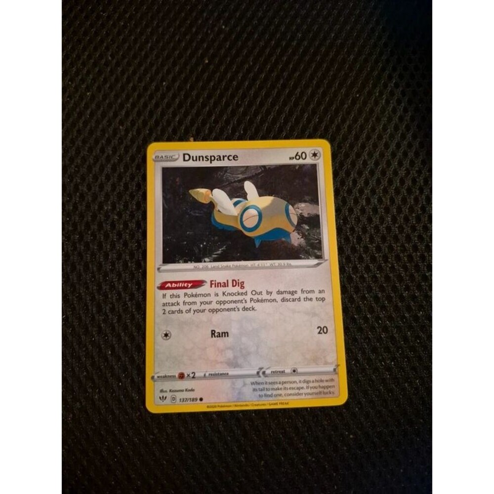 Dunsparce 137/189 Pokemon Card (2020)